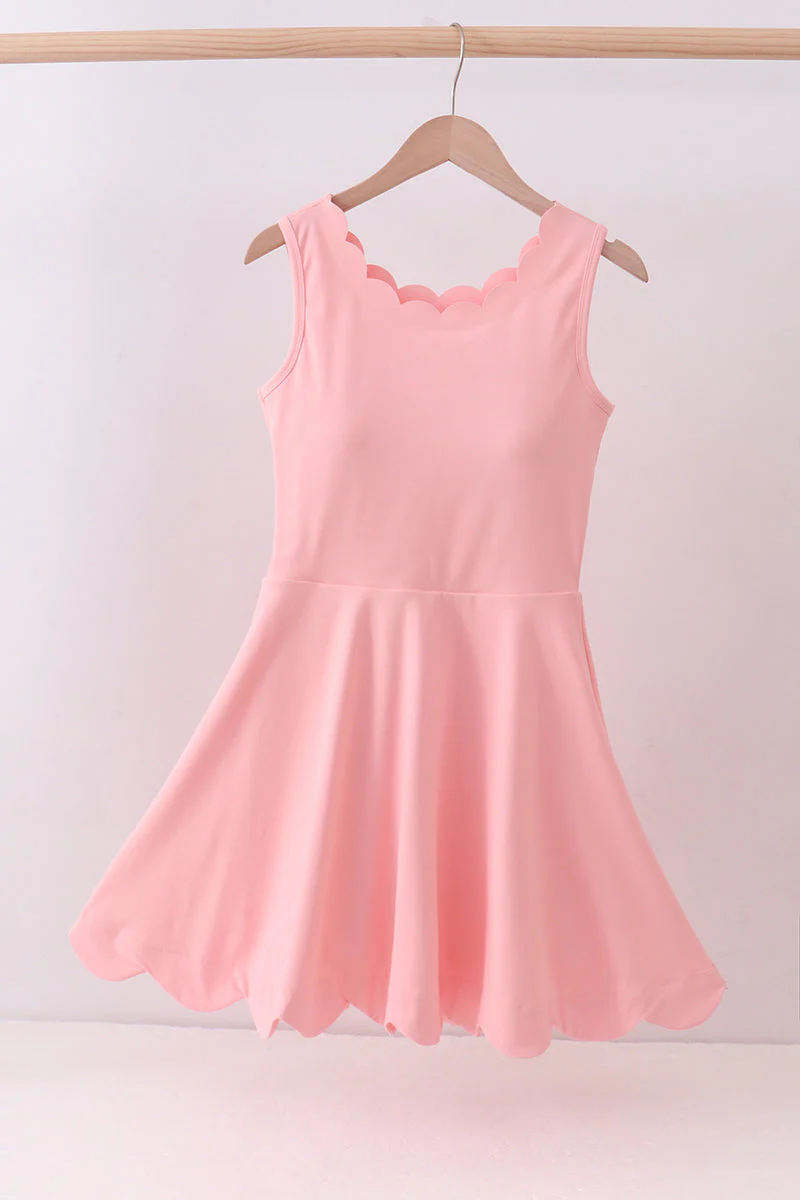 Pink scalloped active mom&me dress - Image 7