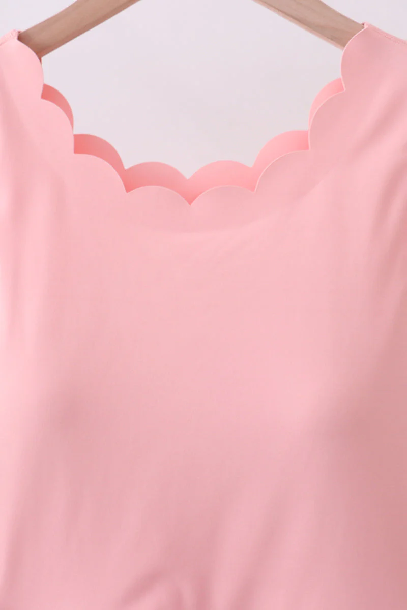 Pink scalloped active mom&me dress - Image 9
