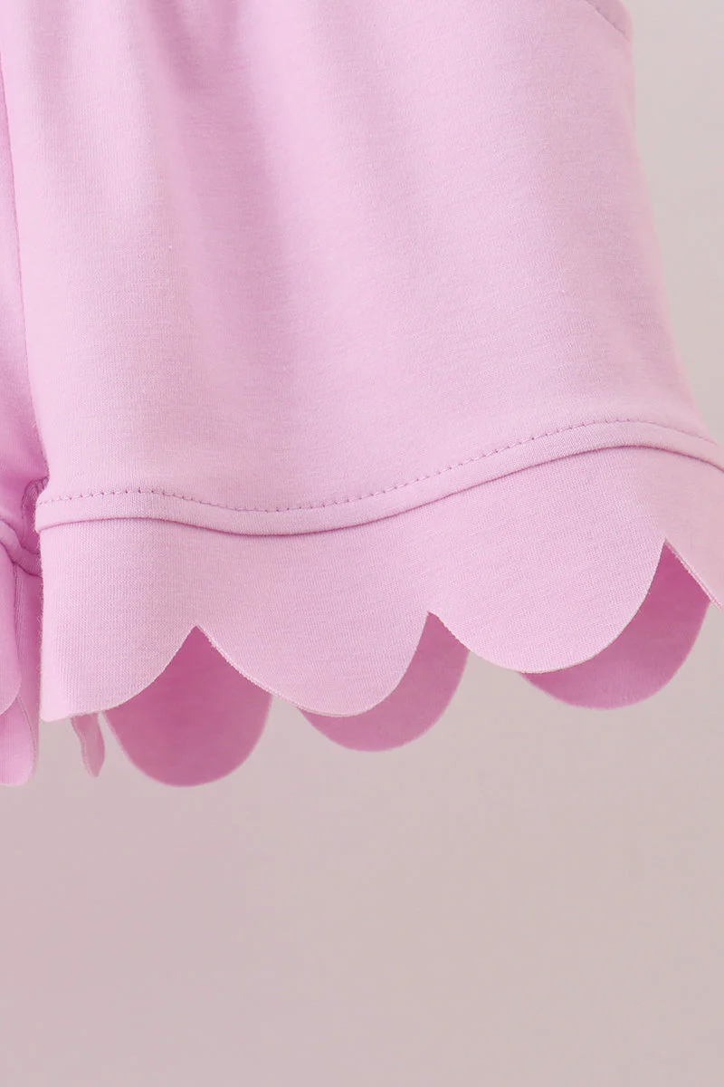 Pink Scalloped Polo Set - Image 4