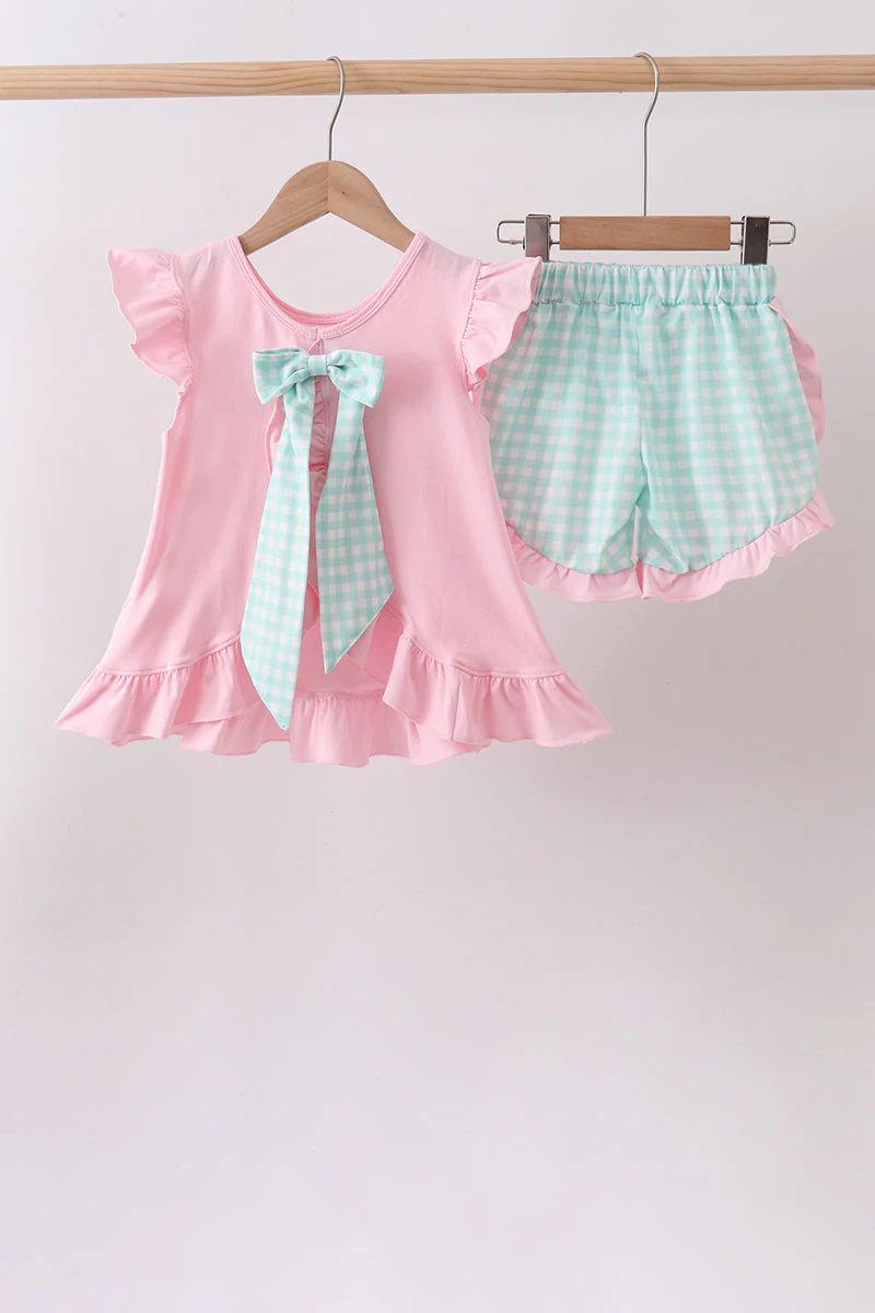 Pink Strawberry Applique Knit Set - Image 6