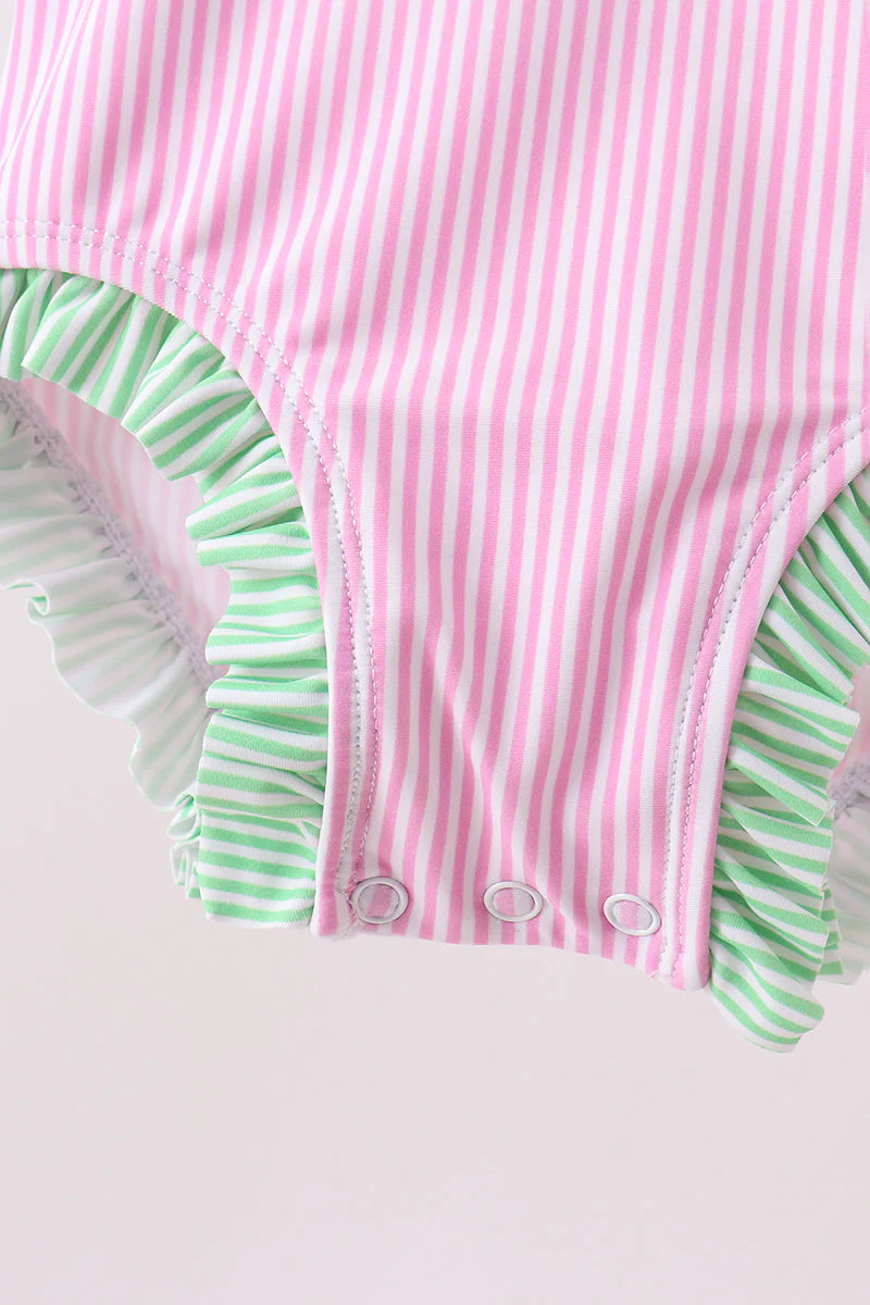 Pink stripe rashguard - Image 4
