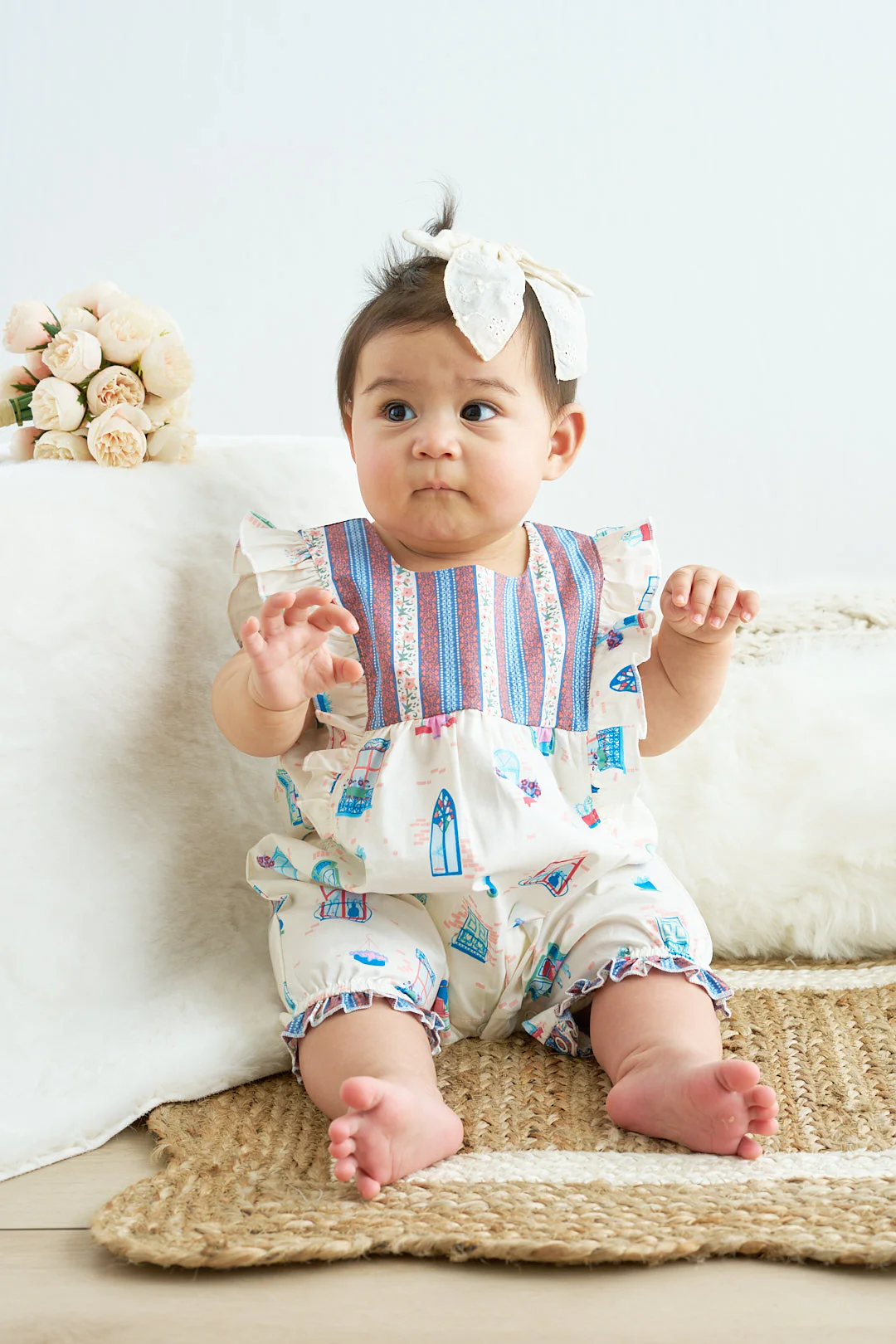 Platinum balcony print baby jumpsuit - Image 3