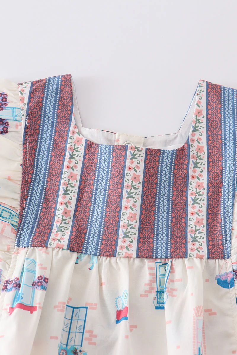 Platinum balcony print baby jumpsuit - Image 4