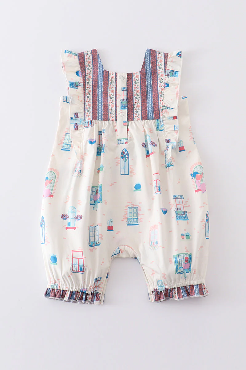 Platinum balcony print baby jumpsuit - Image 8
