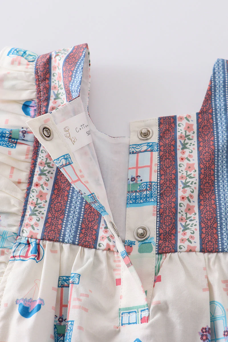 Platinum balcony print baby jumpsuit - Image 9