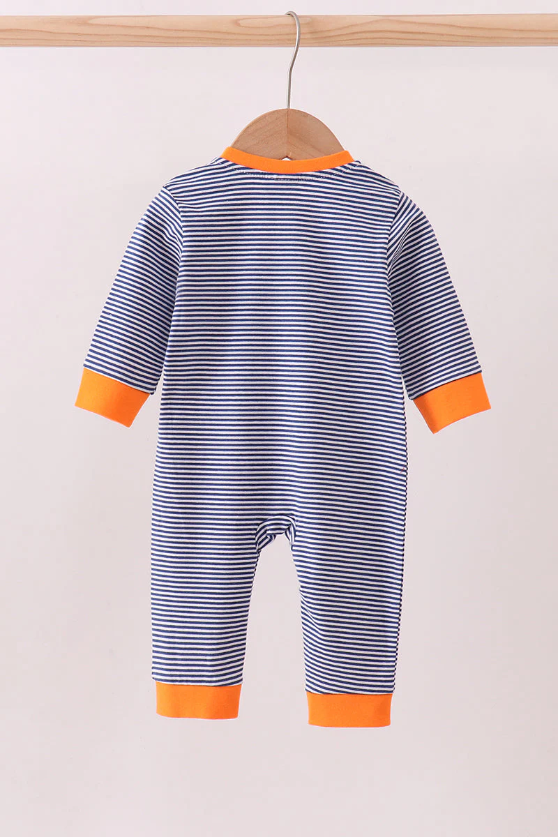 Premium Blue Auburn stripe tiger romper - Image 5