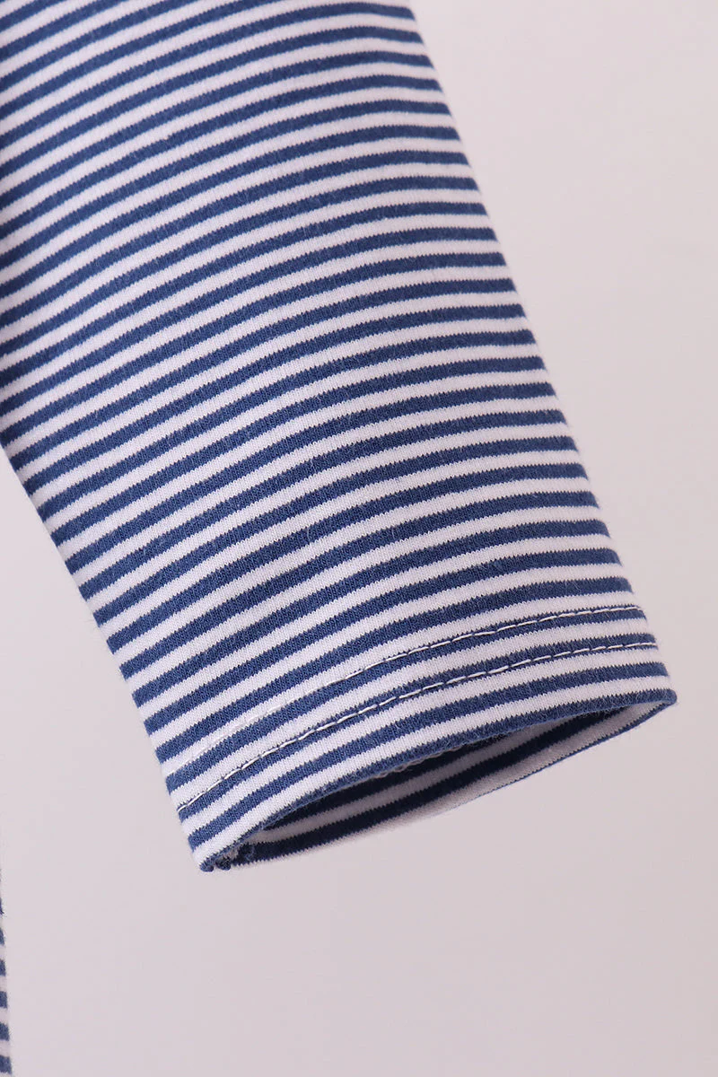 Premium Blue Auburn stripe tiger top - Image 4
