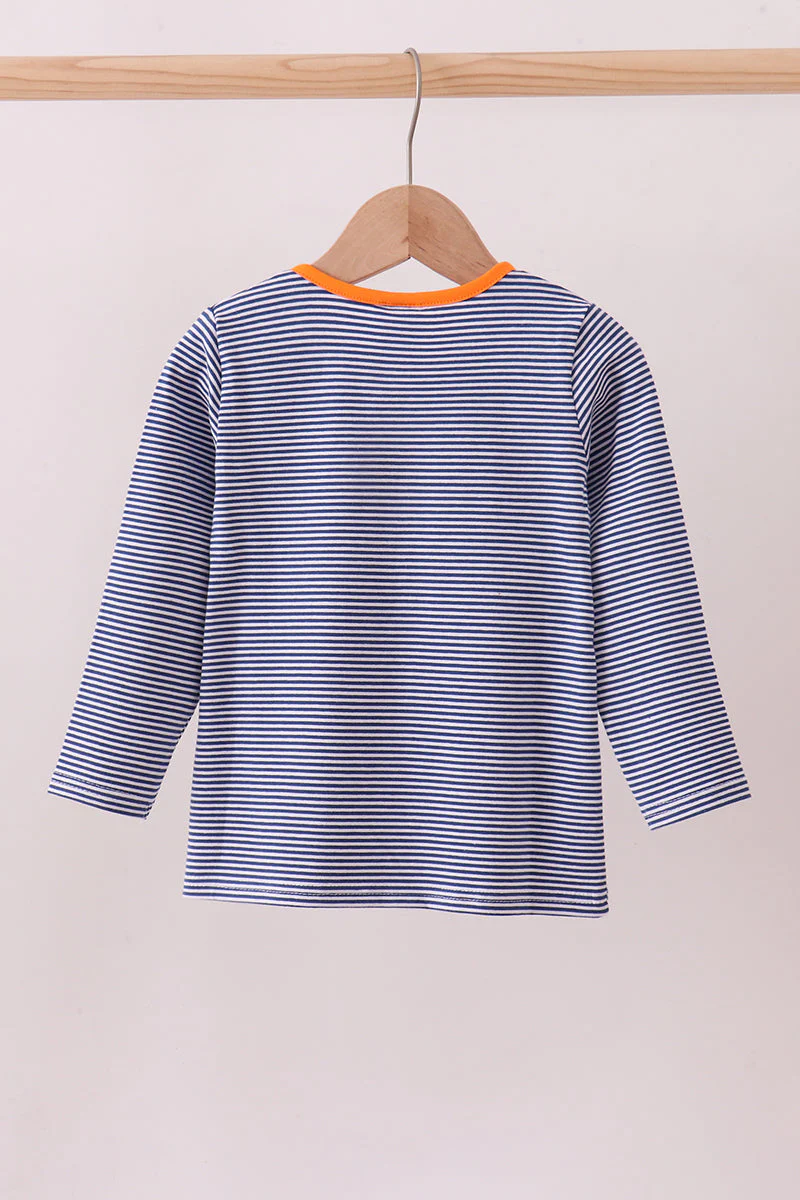 Premium Blue Auburn stripe tiger top - Image 5