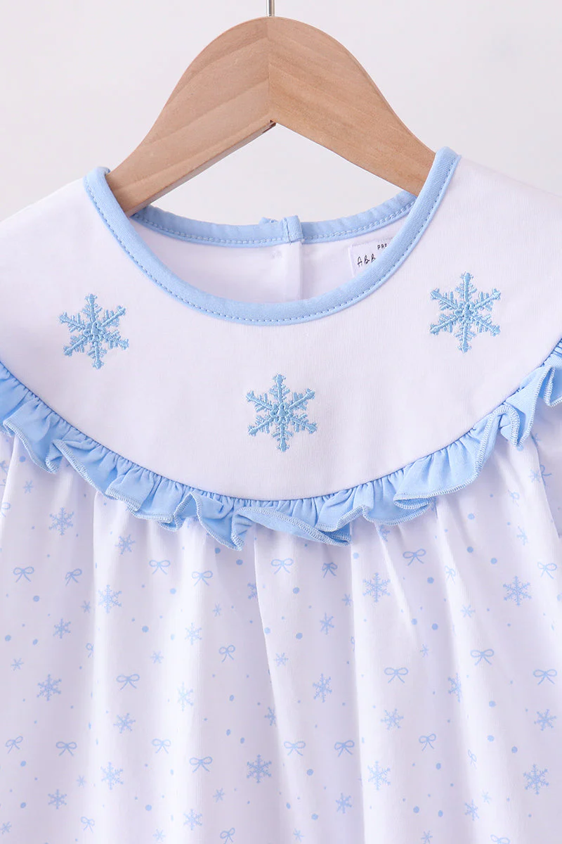 Premium blue snow bow pants set - Image 2