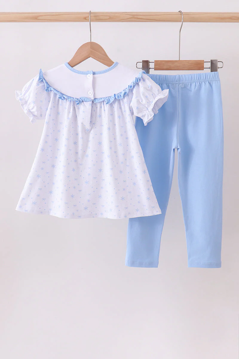 Premium blue snow bow pants set - Image 6
