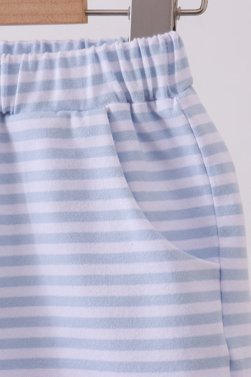 Premium Blue&white stripe shorts - Image 3