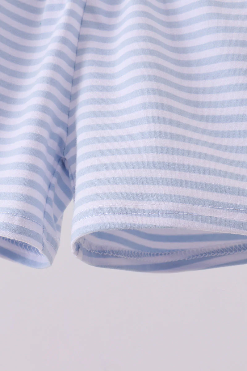 Premium Blue&white stripe shorts - Image 4