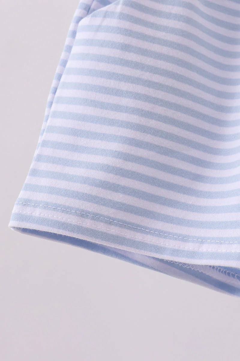 Premium Blue&white stripe shorts - Image 5