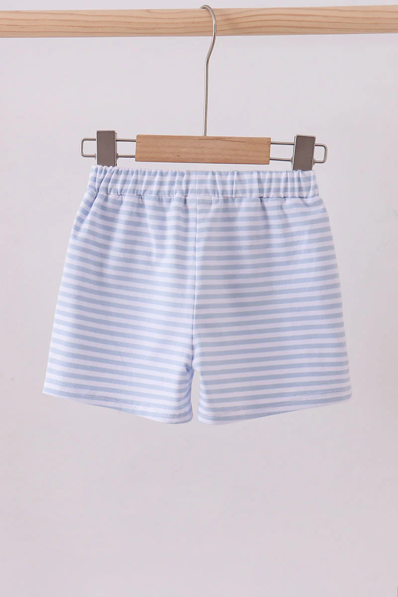 Premium Blue&white stripe shorts - Image 6