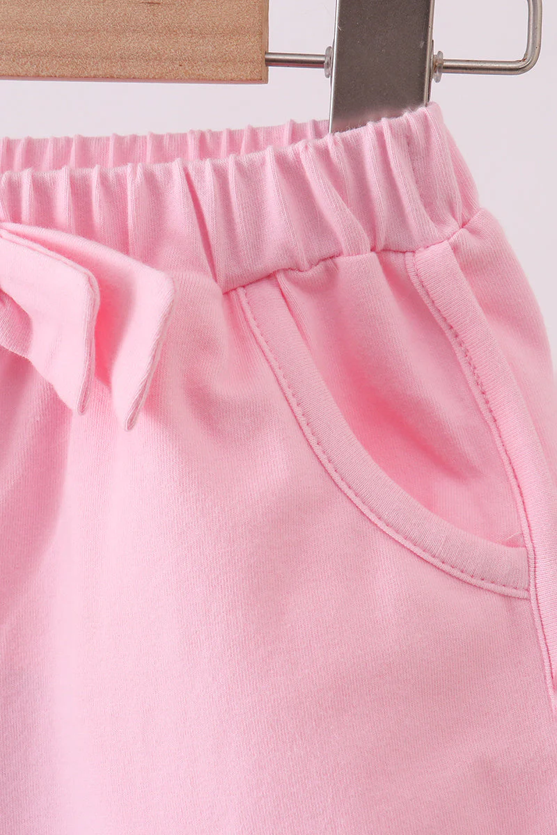 Premium Blush bow shorts - Image 3