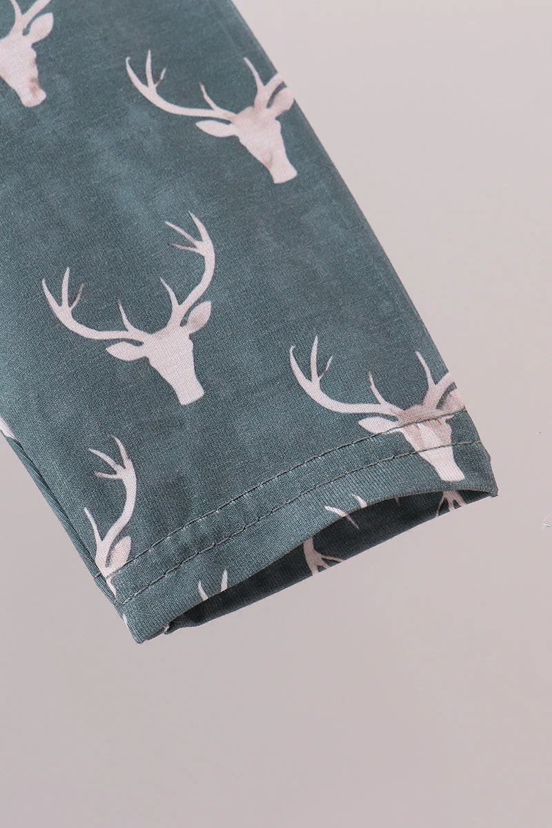Premium forest reindeer print bamboo dress - Image 5
