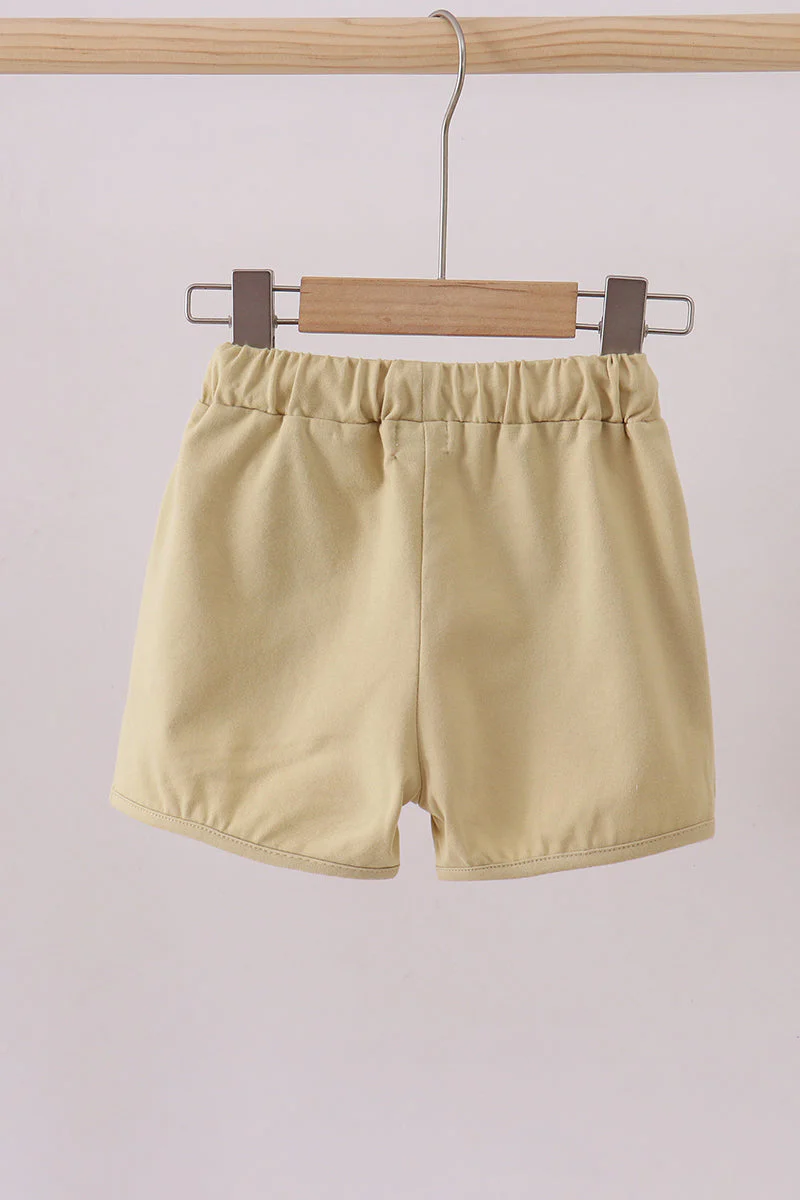 Premium Khaki drawstring shorts - Image 2