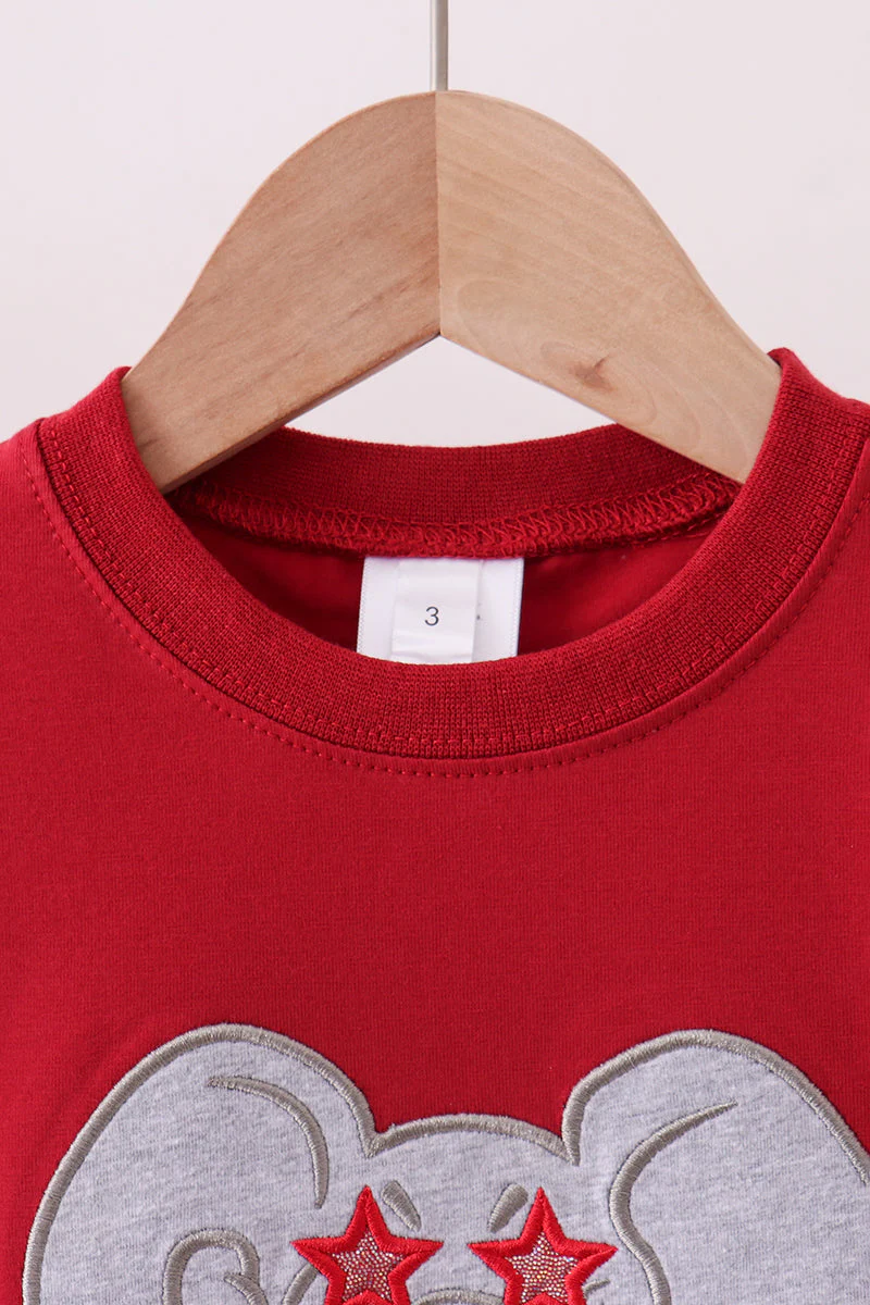 Premium Maroon Alabama elephant applique top - Image 2
