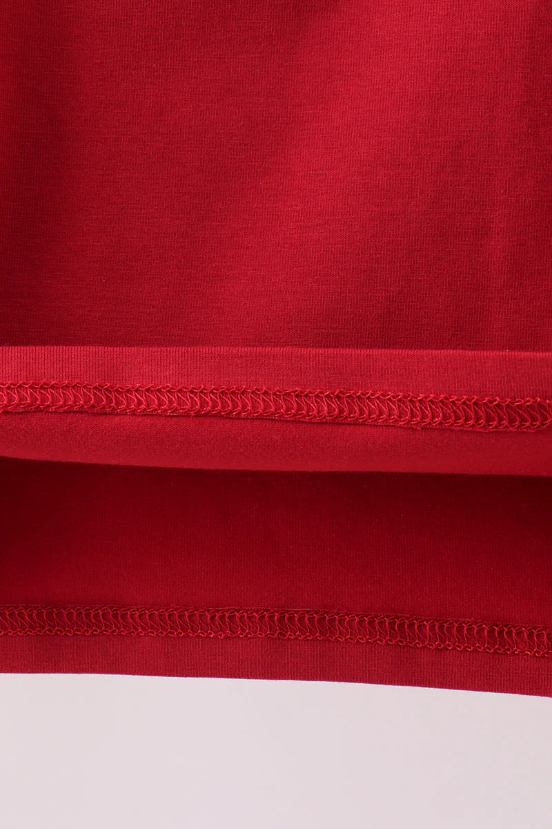 Premium Maroon Alabama elephant applique top - Image 5