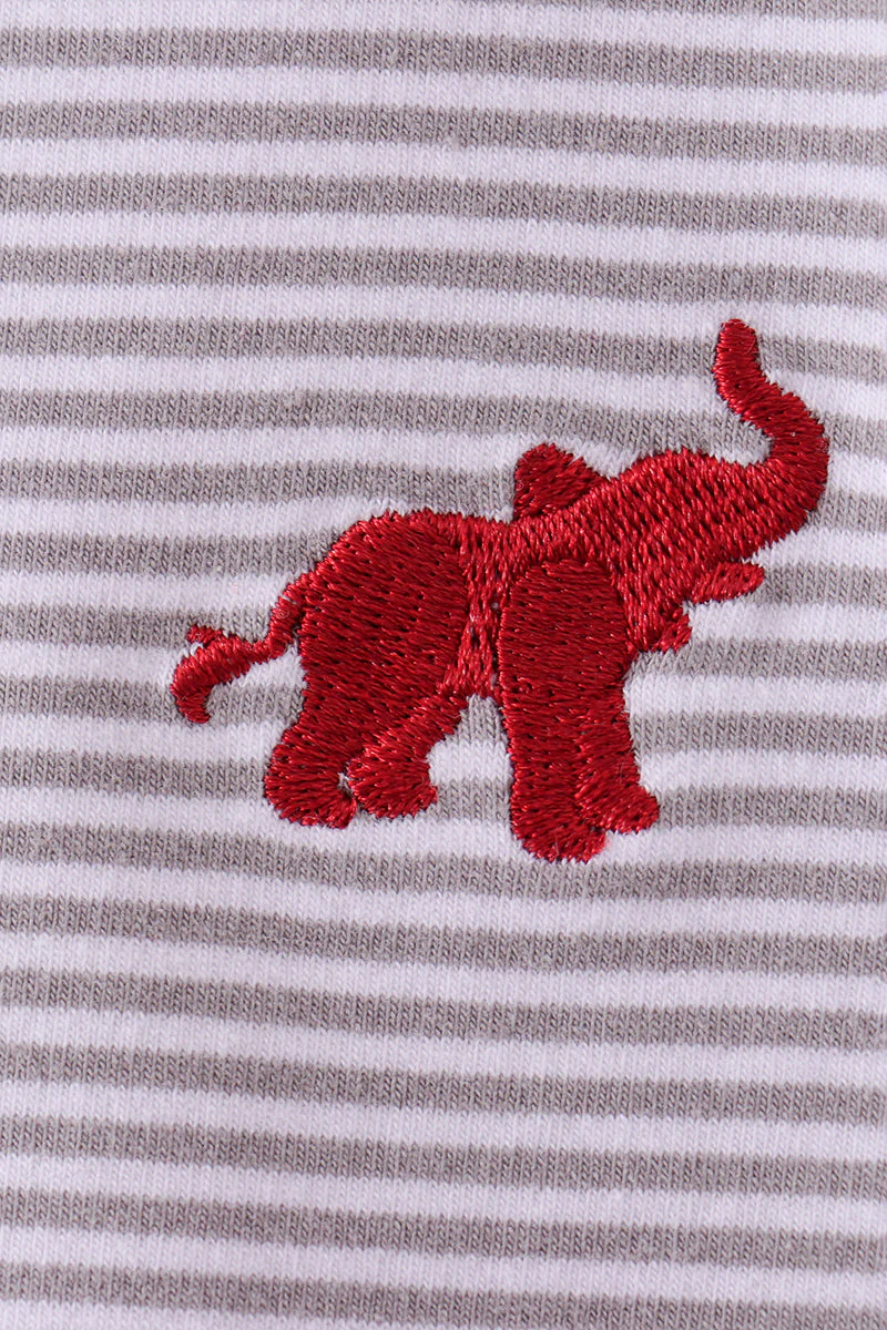 Premium Maroon Alabama elephant embroidery pants set - Image 3