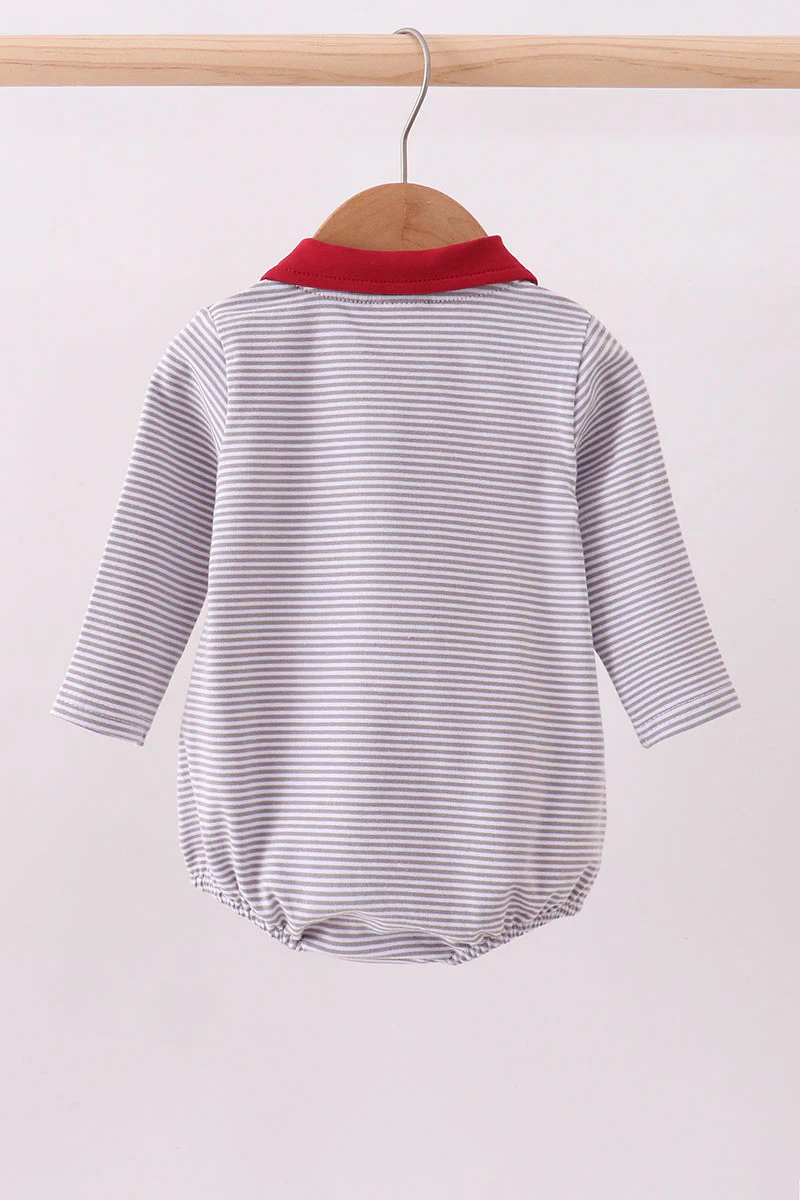 Premium Maroon Alabama elephant embroidery stripe bubble - Image 5