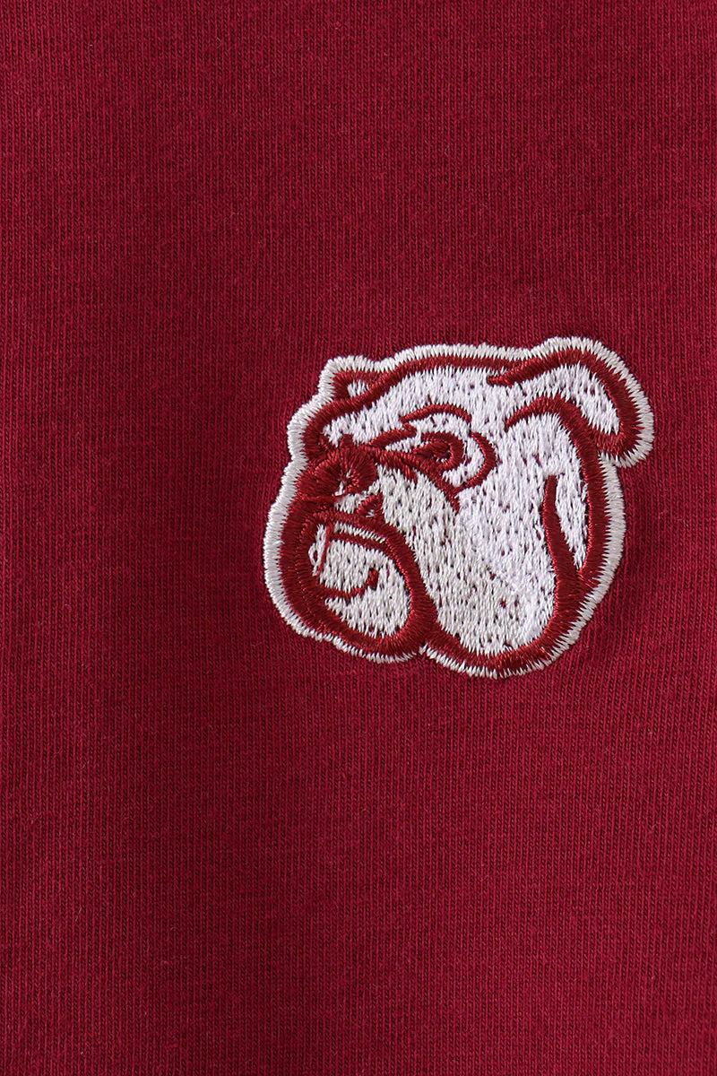 Premium Maroon Georgia bulldog embroidery vest - Image 3