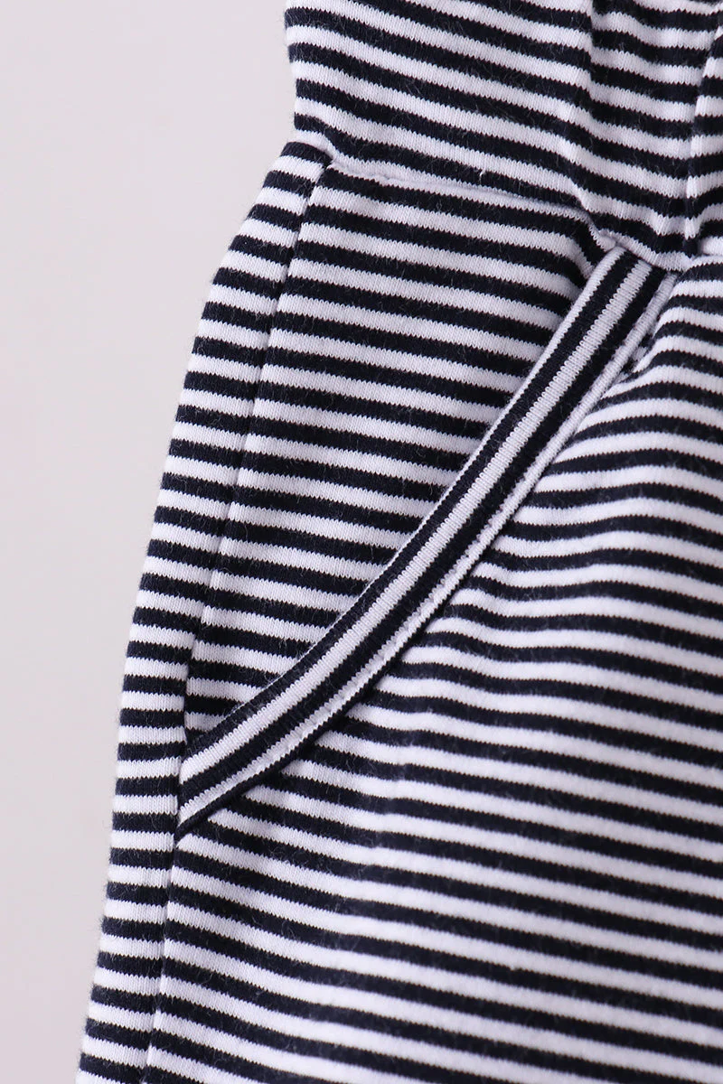 Premium Navy&white stripe drawstring shorts - Image 3