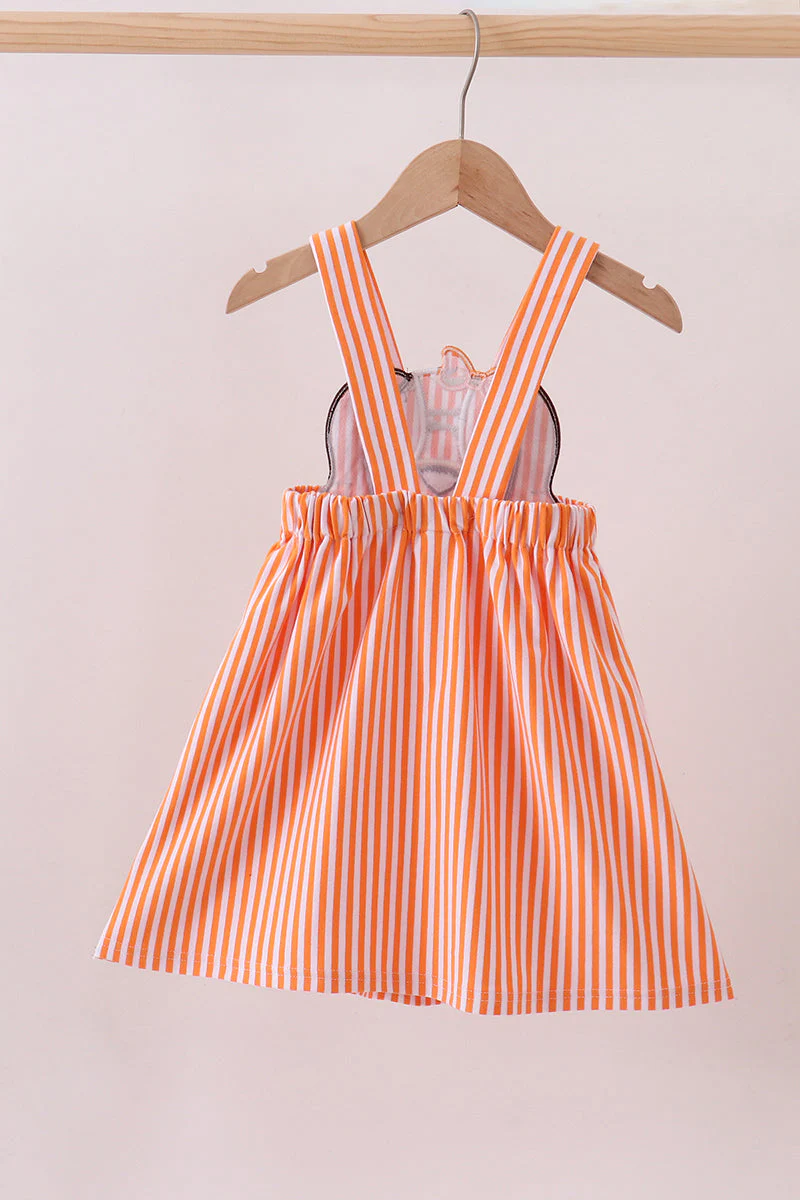 Premium orange Tennessee puppy applique dress - Image 5