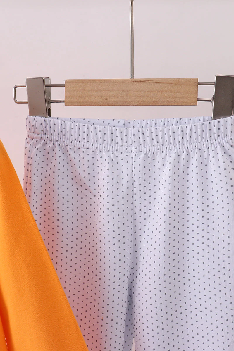 Premium Orange Tennessee puppy football embroidery pants set - Image 2