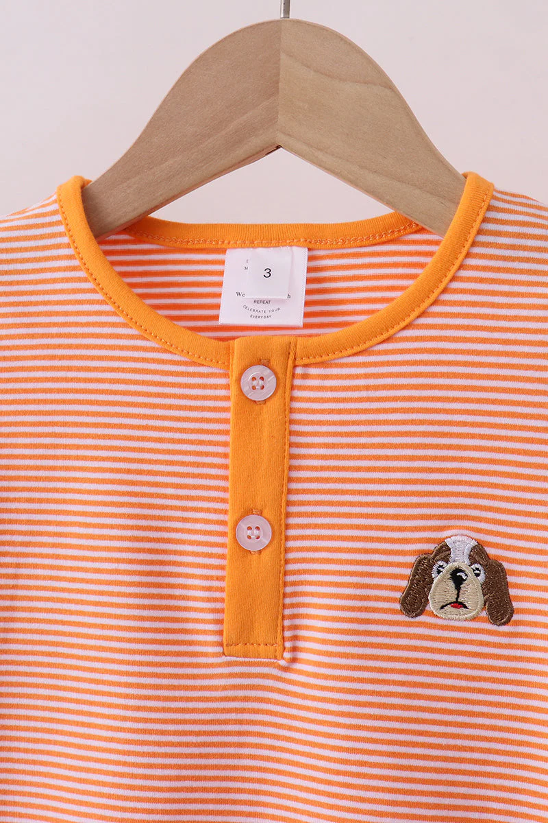 Premium Orange Tennessee puppy stripe pants set - Image 2
