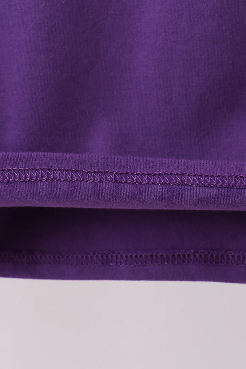 Premium Purple LSU 01 applique top - Image 4