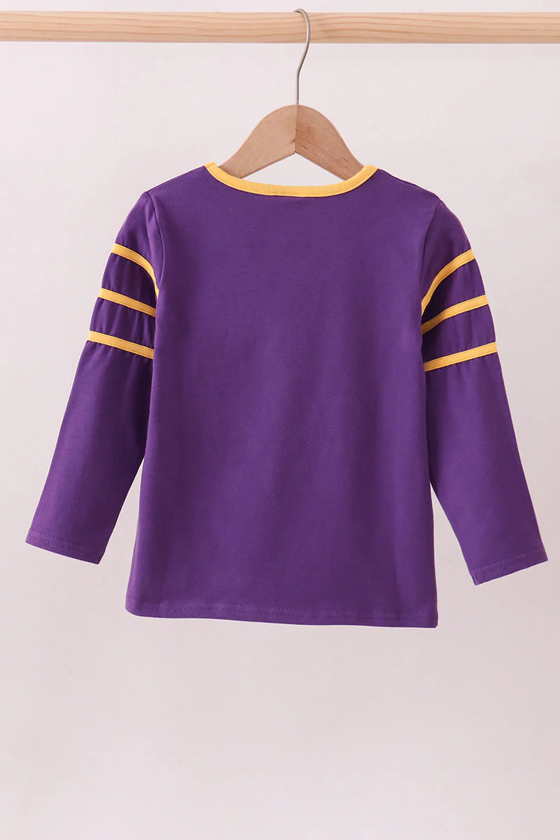 Premium Purple LSU 01 applique top - Image 5