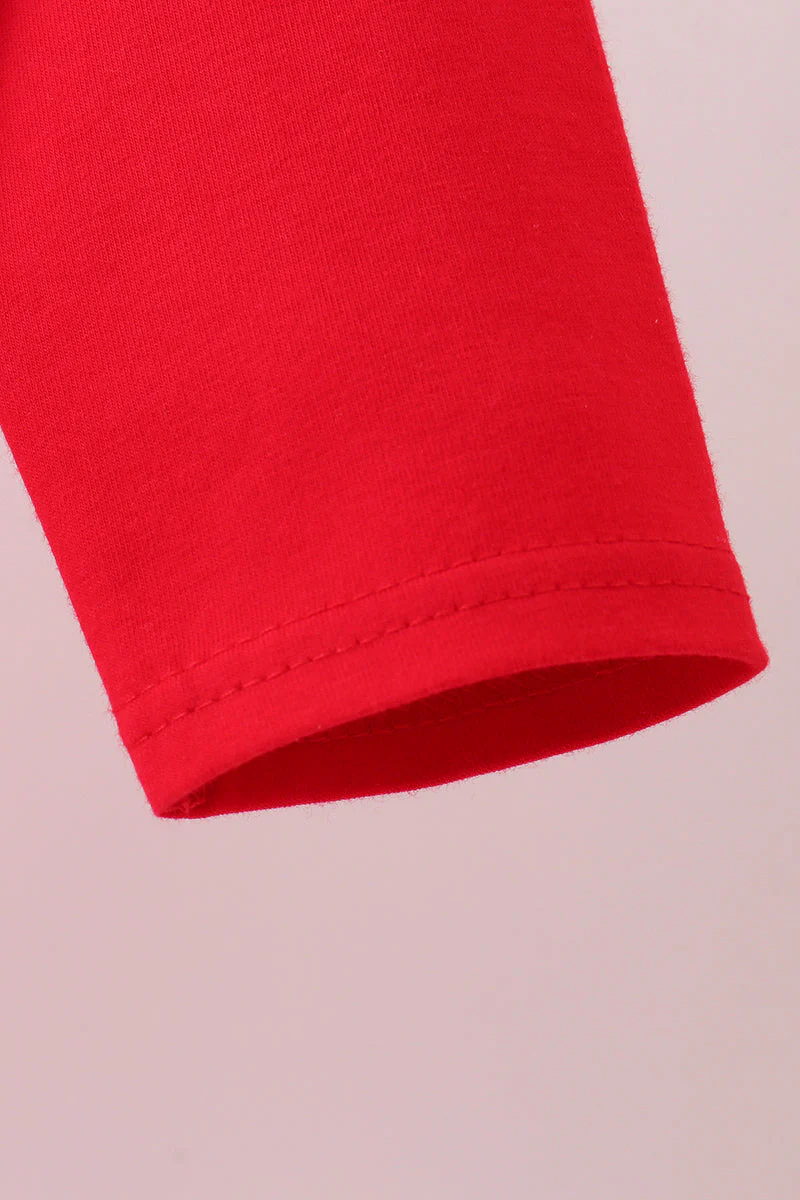 Premium Red Georgia applique top - Image 3
