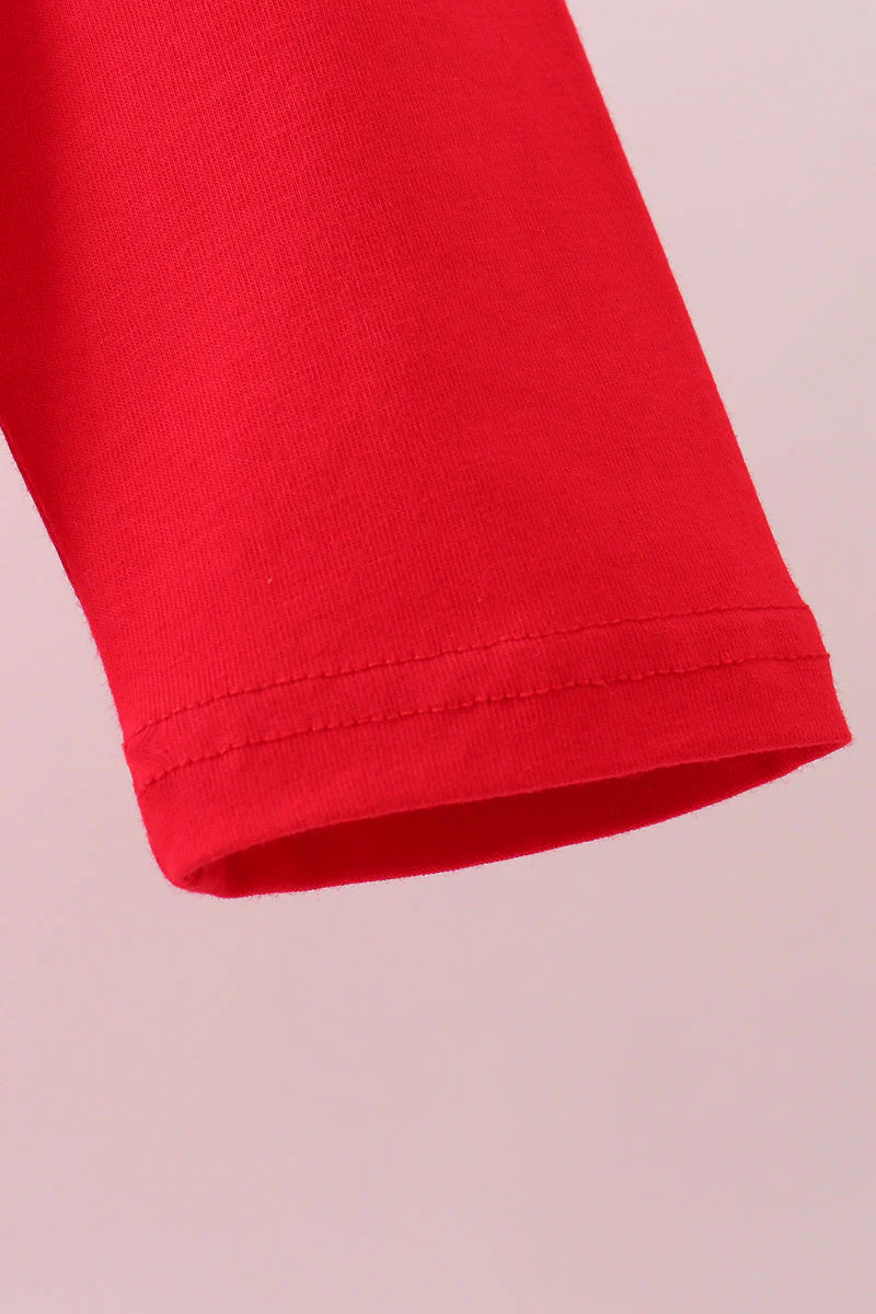 Premium Red Georgia bulldog embroidery top - Image 4