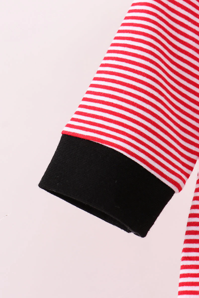 Premium Red Georgia stripe bulldog romper - Image 4