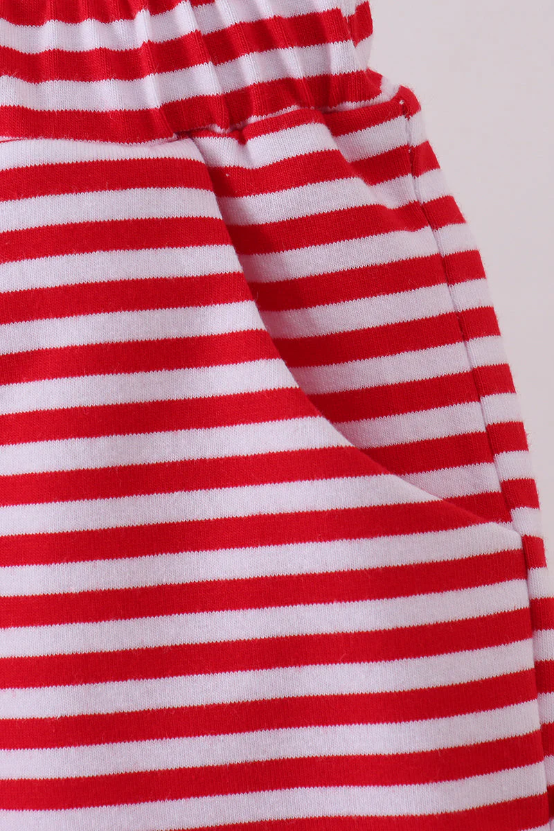 Premium Red&white stripe shorts - Image 2