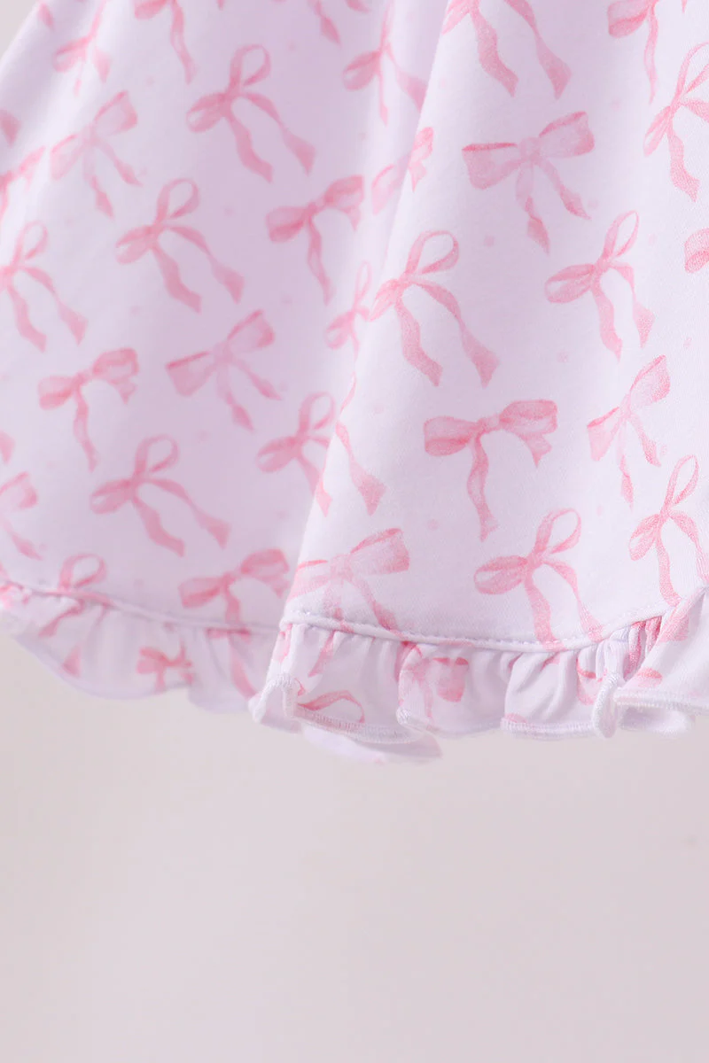 Premium tiny bow delight bamboo dress - Image 5
