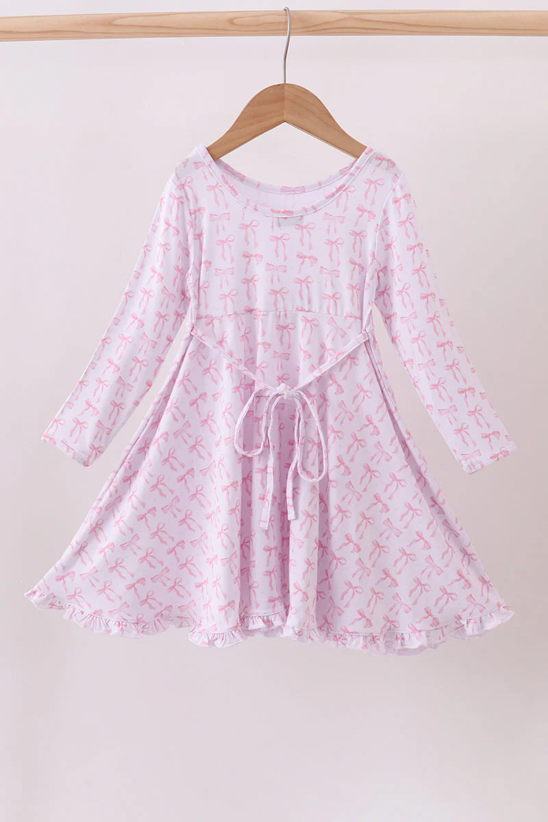 Premium tiny bow delight bamboo dress - Image 6