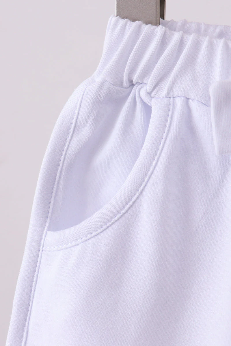 Premium White bow shorts - Image 3