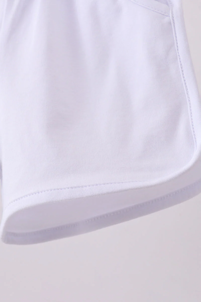 Premium White bow shorts - Image 4