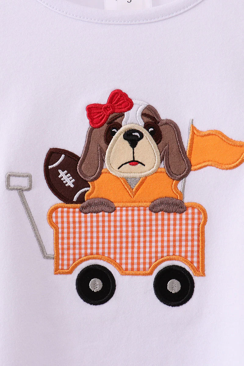Premium White Tennessee puppy applique top - Image 2