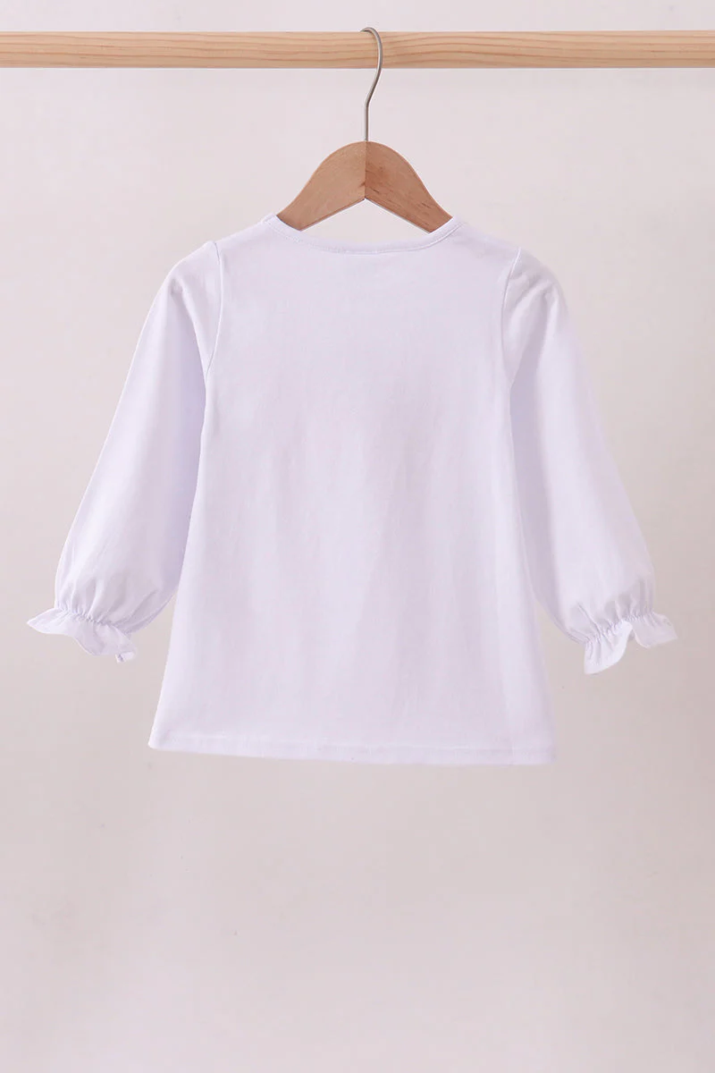 Premium White Tennessee puppy applique top - Image 5