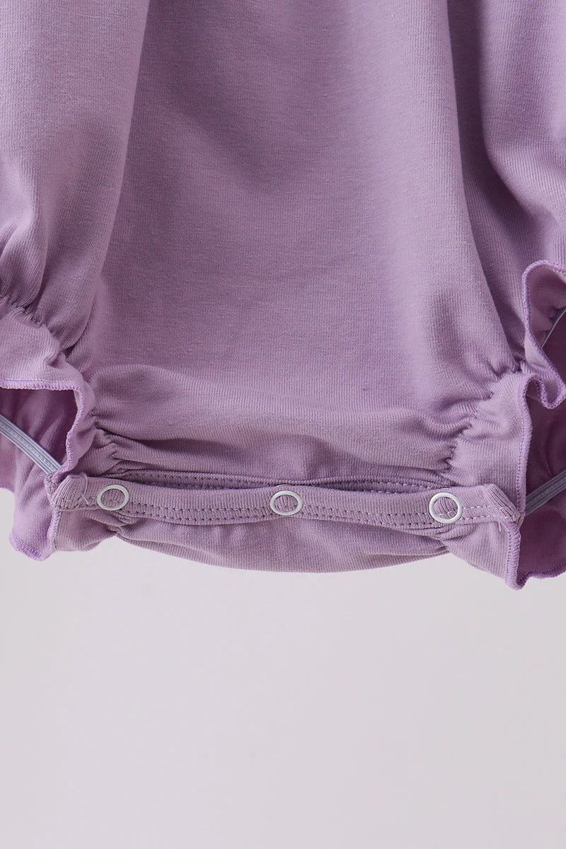 Purple character embroidery ruffle bubble - Image 3