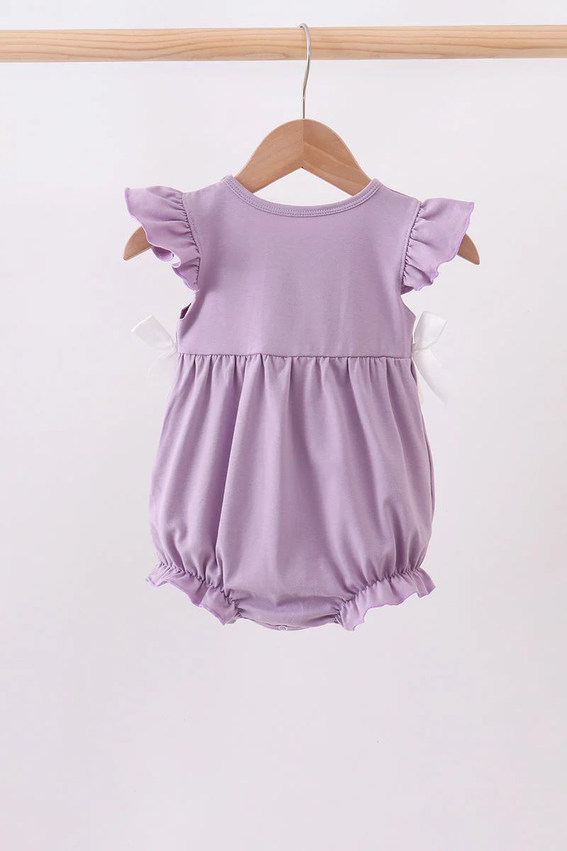 Purple character embroidery ruffle bubble - Image 4