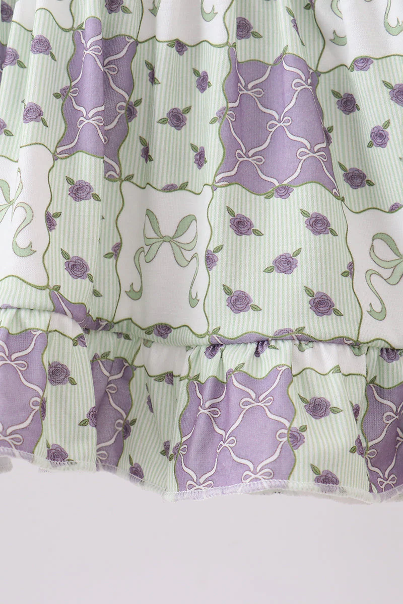 Purple Floral Bloomer Set - Image 3
