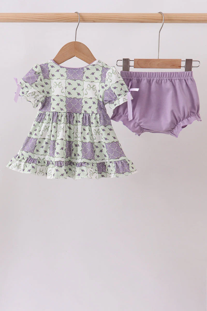 Purple Floral Bloomer Set - Image 5