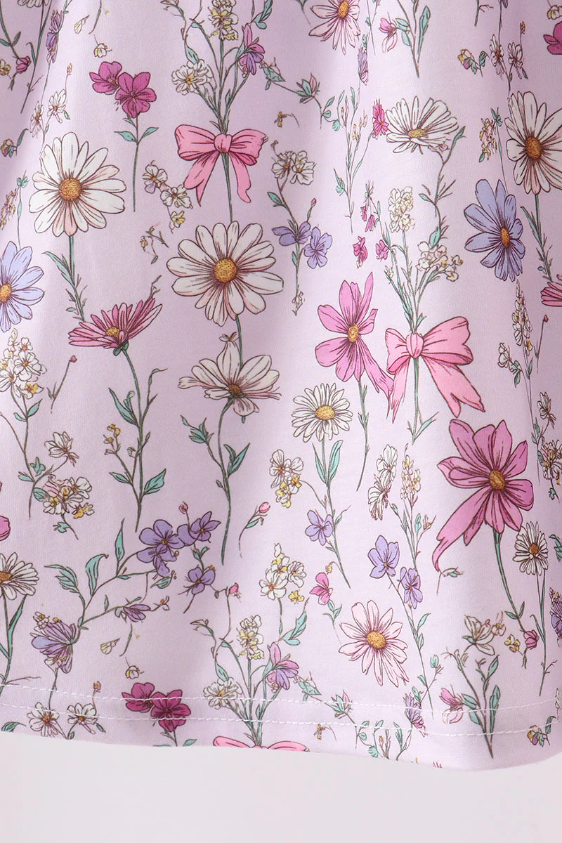 Purple Garden Ruffle Dress - Image 3