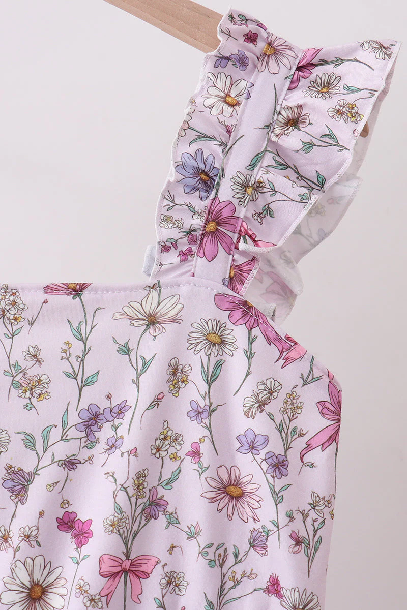Purple Garden Ruffle Mom Dress - Image 2