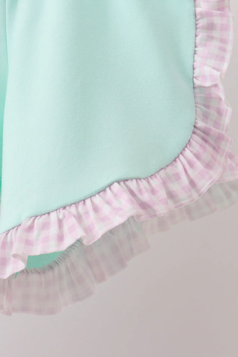 Purple Ice Cream Plaid Embroidered Set - Image 3