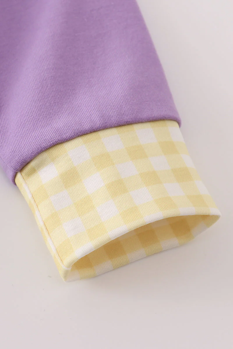 Purple LSU embroidery pants set - Image 3